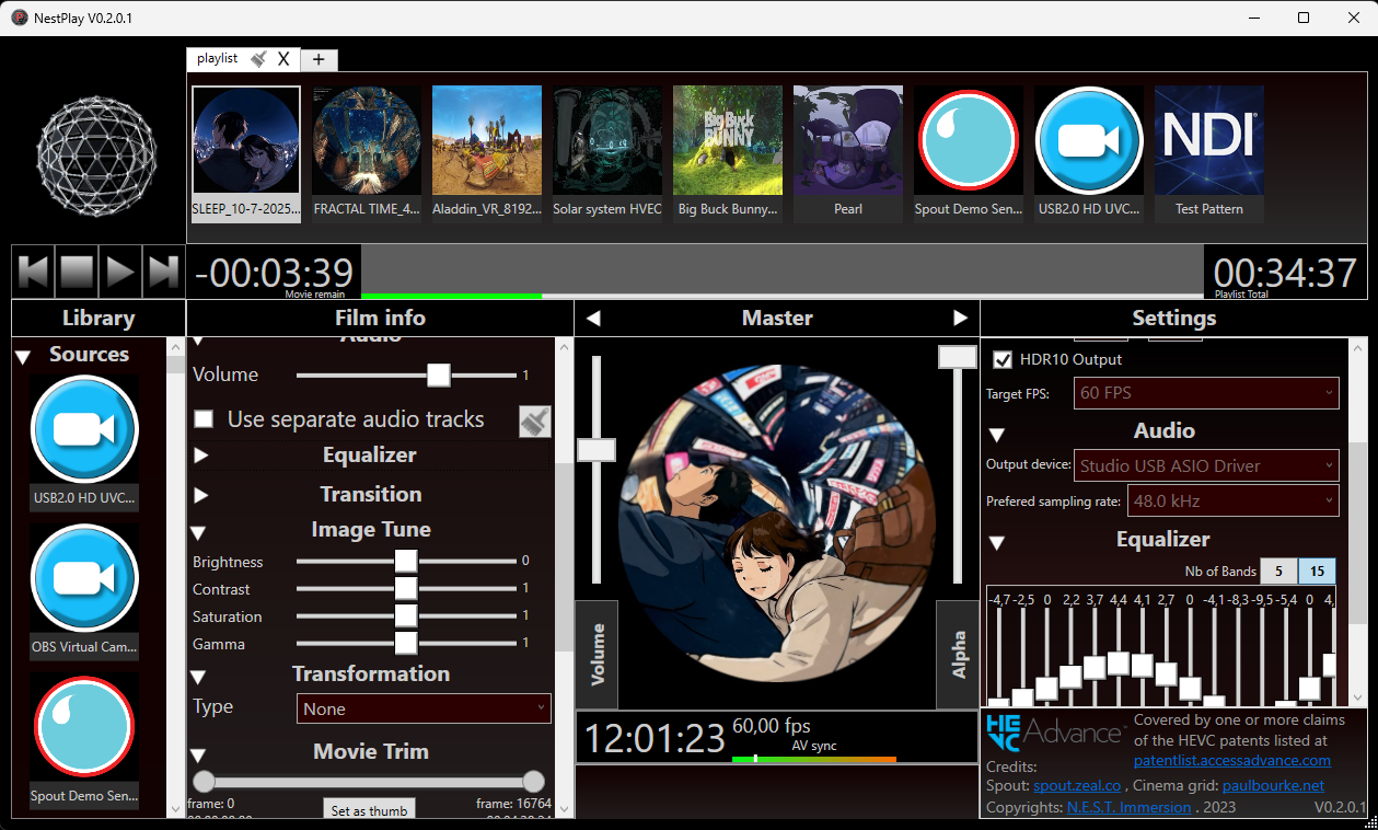 NestPlay User interface